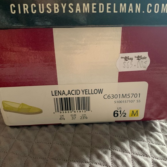 Yellow CIRCUS by Sam Edelman Lena Espadrille Flats - Picture 5 of 9
